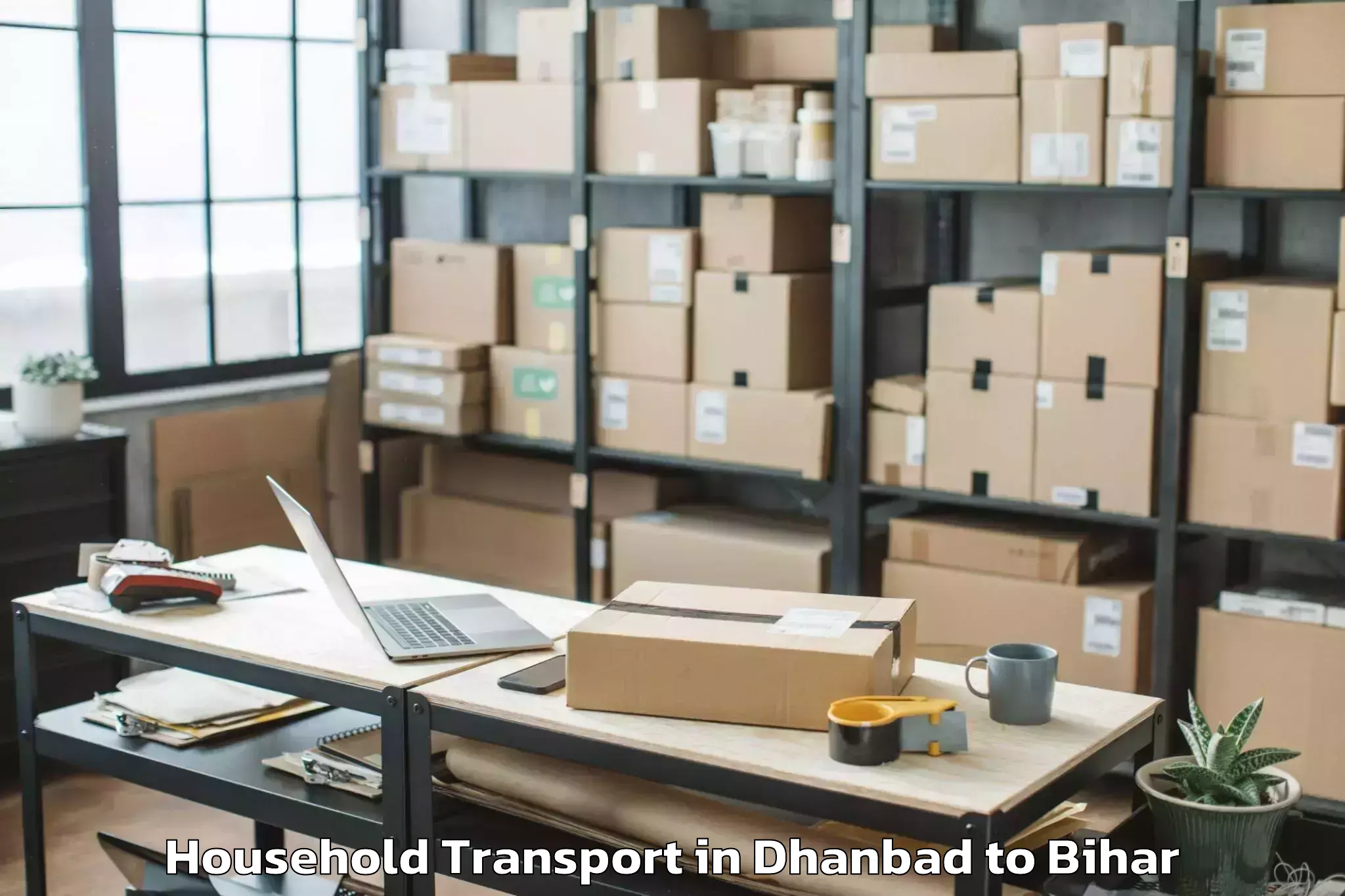 Professional Dhanbad to Mohiuddinnagar Household Transport